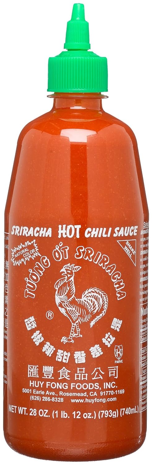 Huy Fong Sriracha Chili Sauce, 28 Ounce Bottle